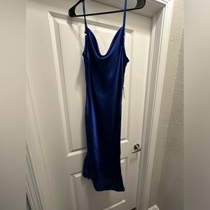 Express silky cowl neck dress